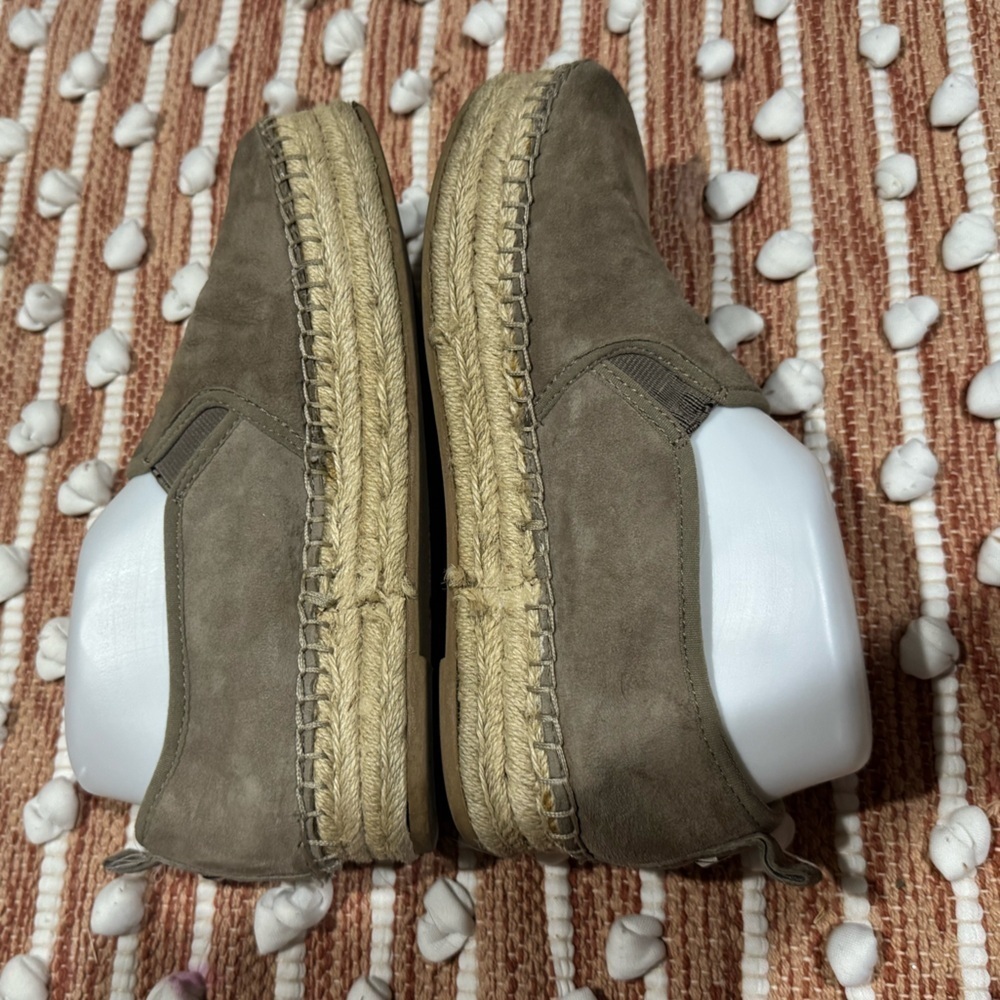 Sam Edelman Carrin Tan Slip-On 1 inch Stitched Espadrilles- Size 7.5